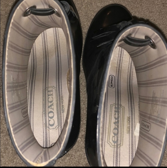 Sexy Black Coach rain boots with tassels - Picture 6 of 6